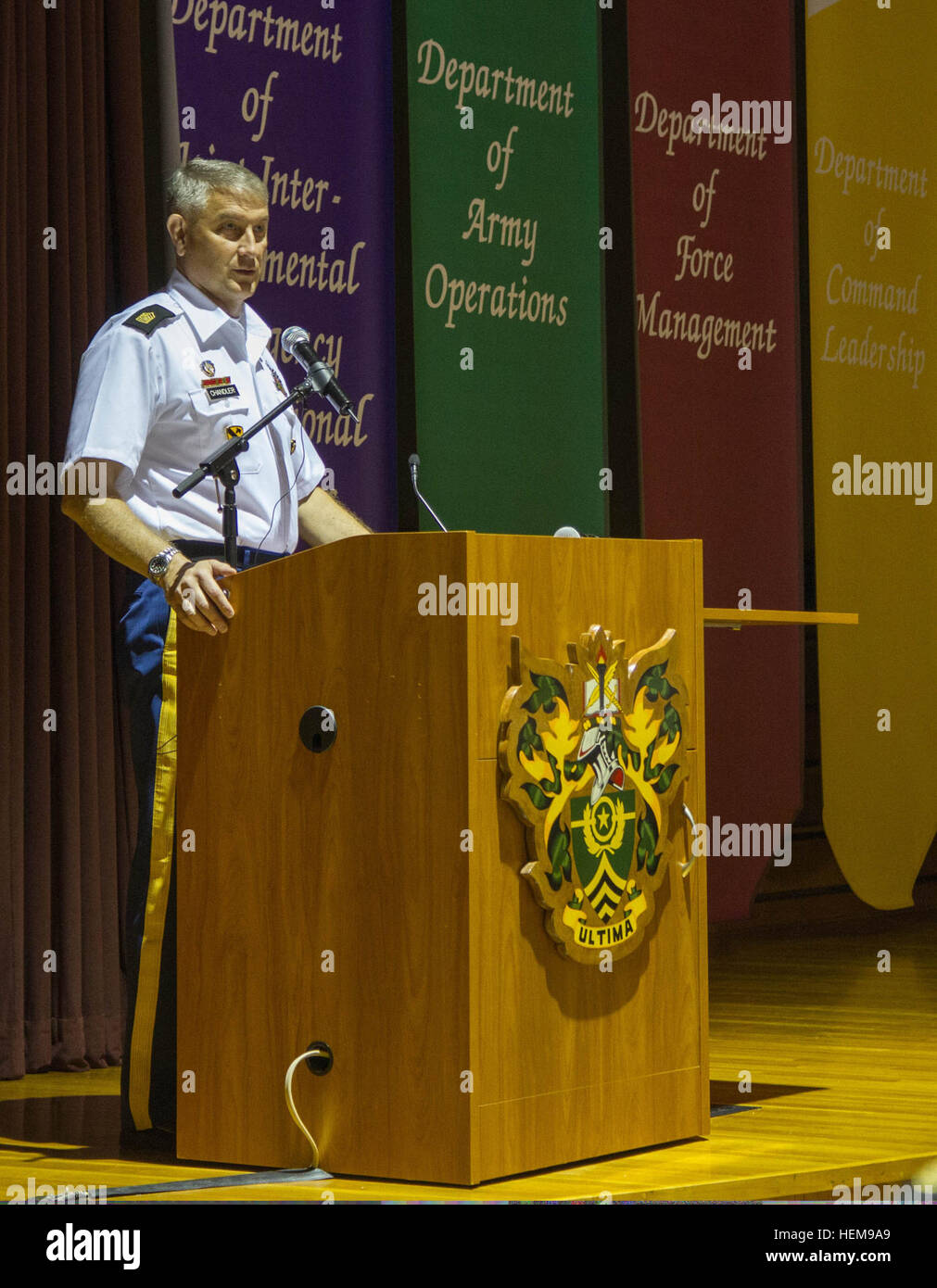 Sgt. Maj. of the Army Raymond F. Chandler speaks to the 64th Sergeants ...