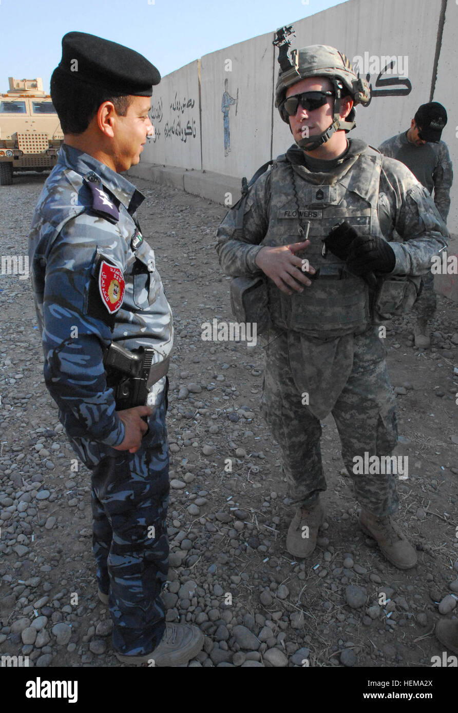 Sgt. 1st Class Nick Flowers, a platoon sergeant with Delta Company, 1st Battalion, 30th Infantry