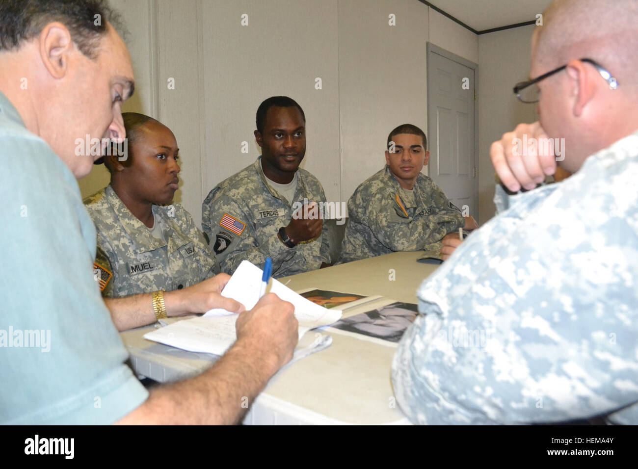 Spc Patrick Tercius Center A Help Desk Specialist With Stock