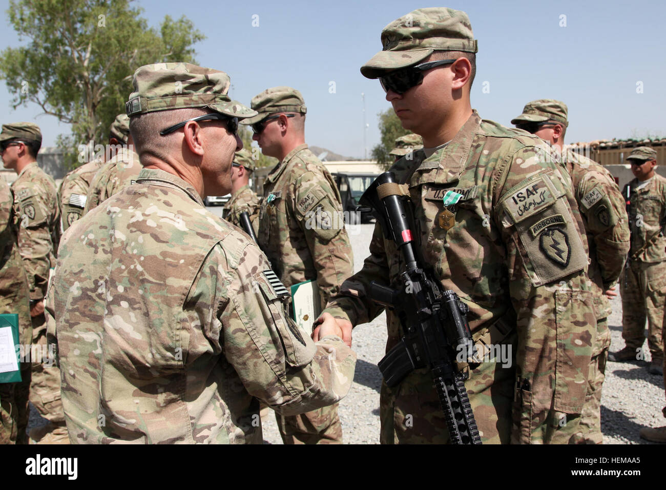 U.S. Army Pfc. James Evans, assigned to Alpha Battery, 2nd Battalion ...