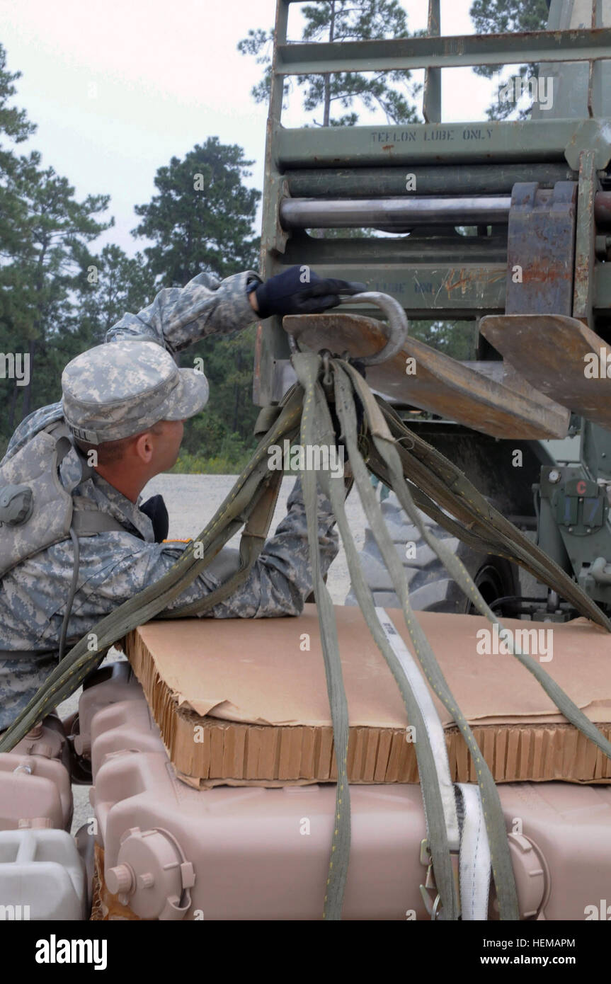 U.S. Army Spc. Charles Rothwell, a water purification specialist with