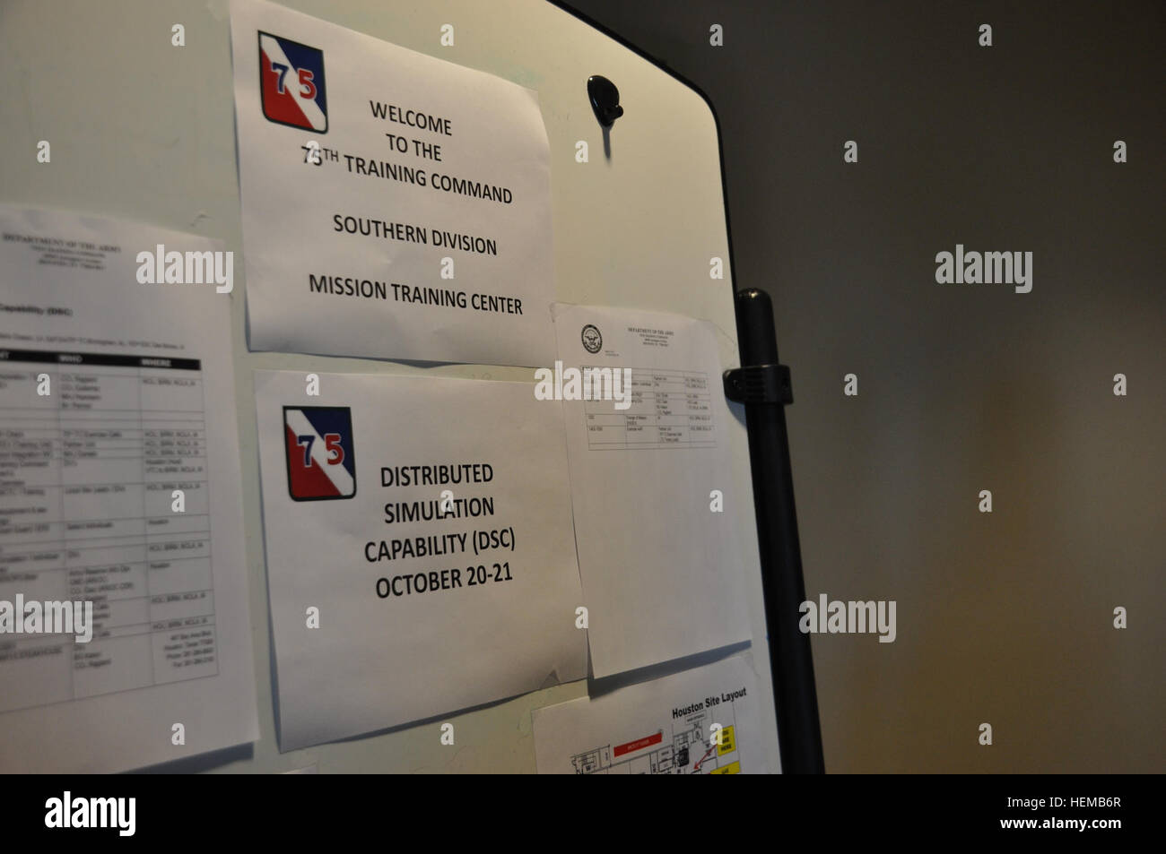 In this image released by the 75th Training Command, a scene from