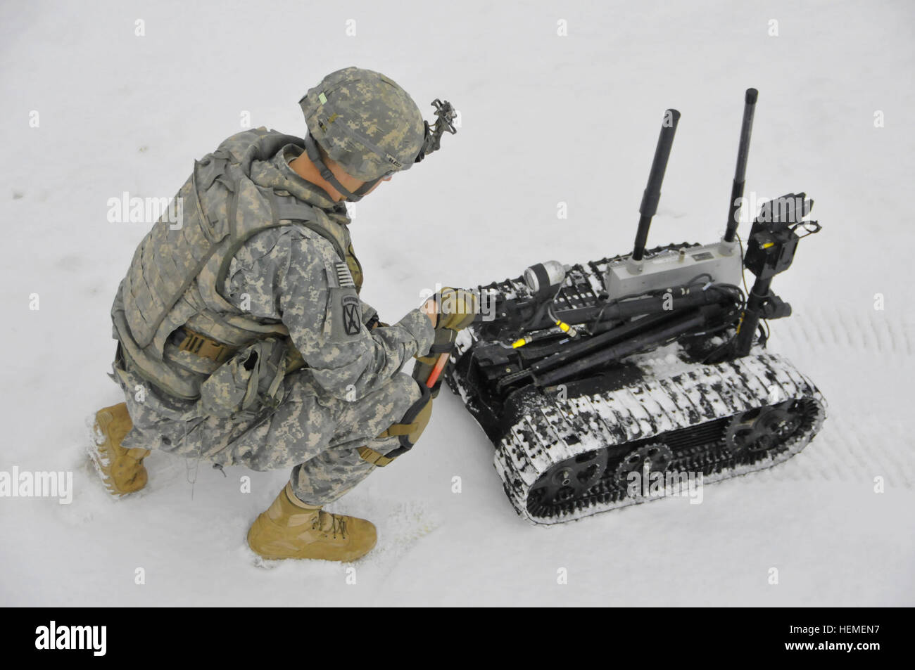 U.S. Army Sgt. Robert Solberg with Engineer Troop, 4th Squadron, 2nd ...