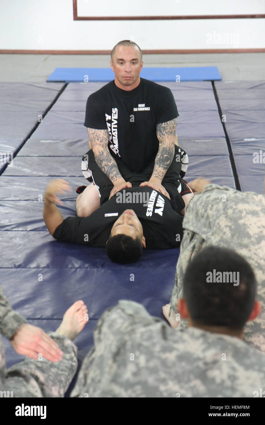 At Camp Arifjan, Kuwait, a Modern Army Combatives Program Level 1 ...