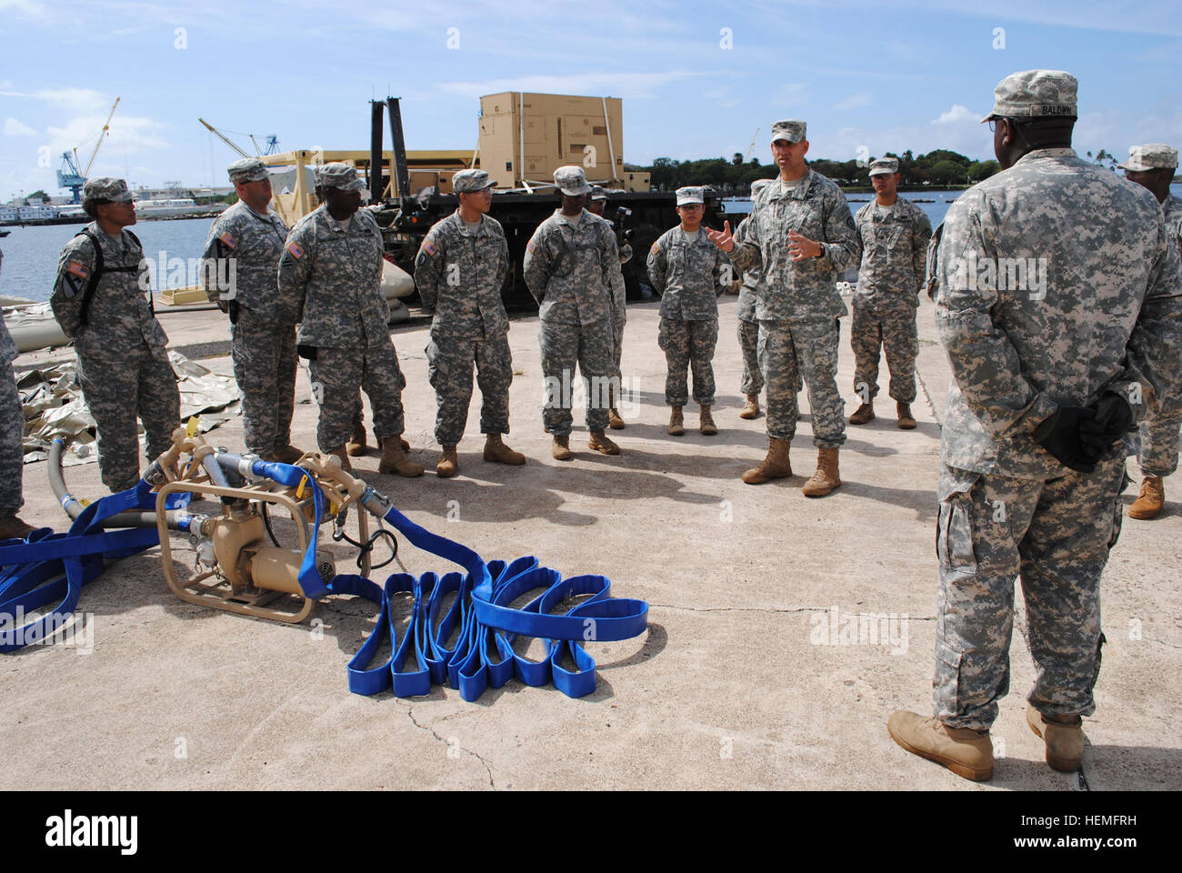 The Fuel and Water Platoon from A Company, 325th Brigade Support ...