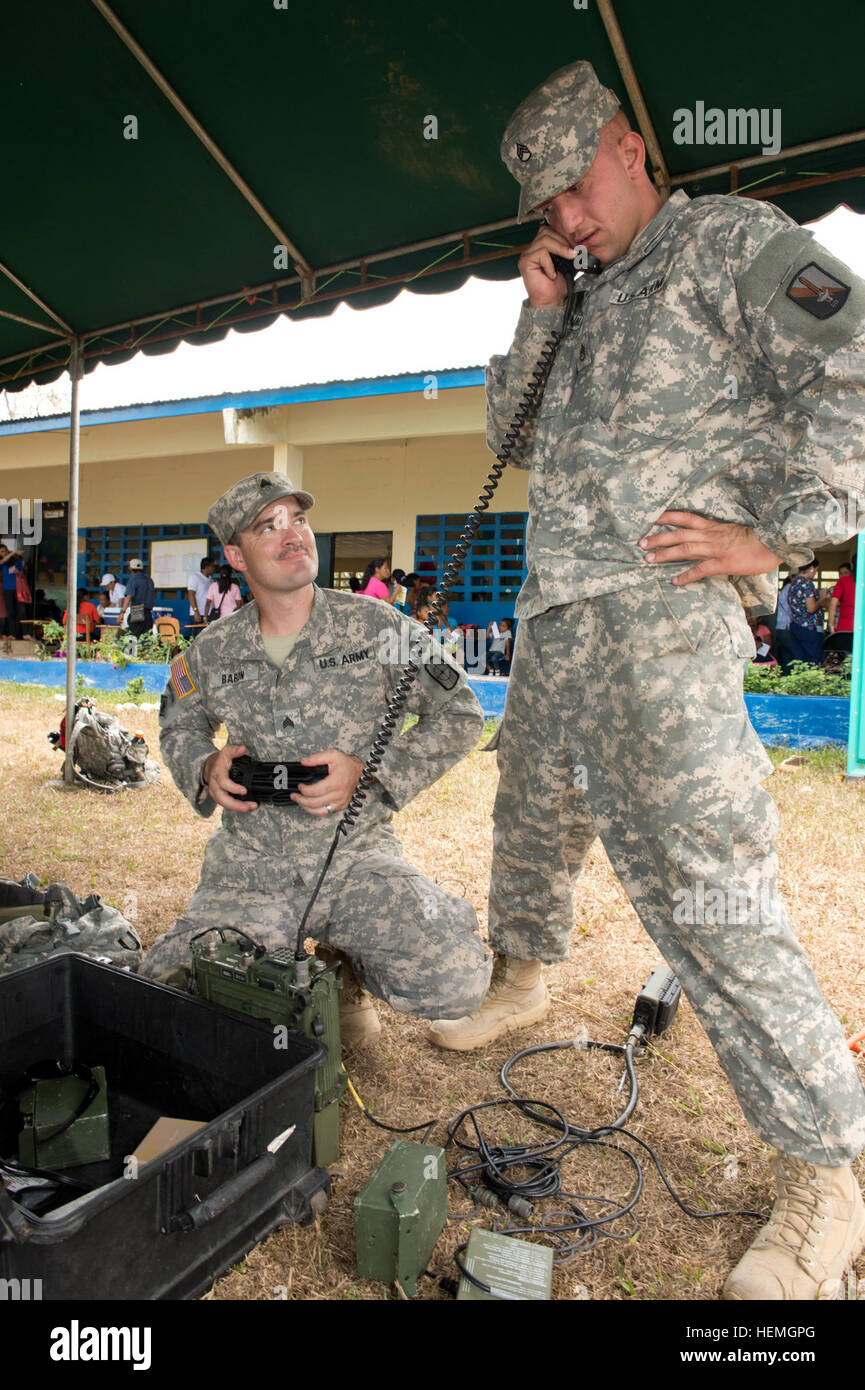 Staff Sgt. Matthew Browning, a radio operator from the 56th Signal