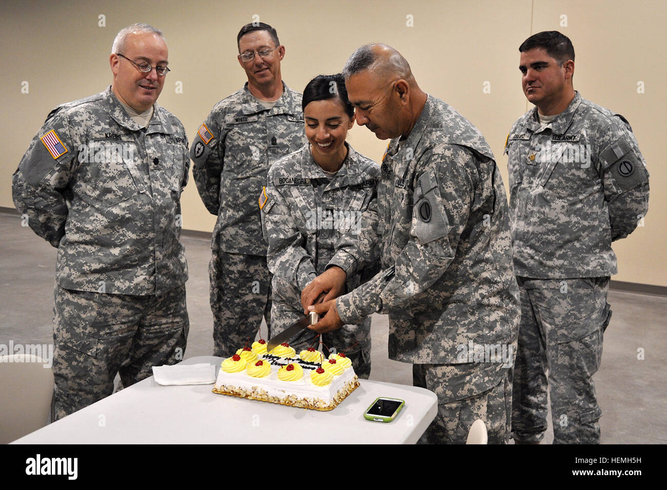 The command staff of the 2206th and 2208th Mobilization Support