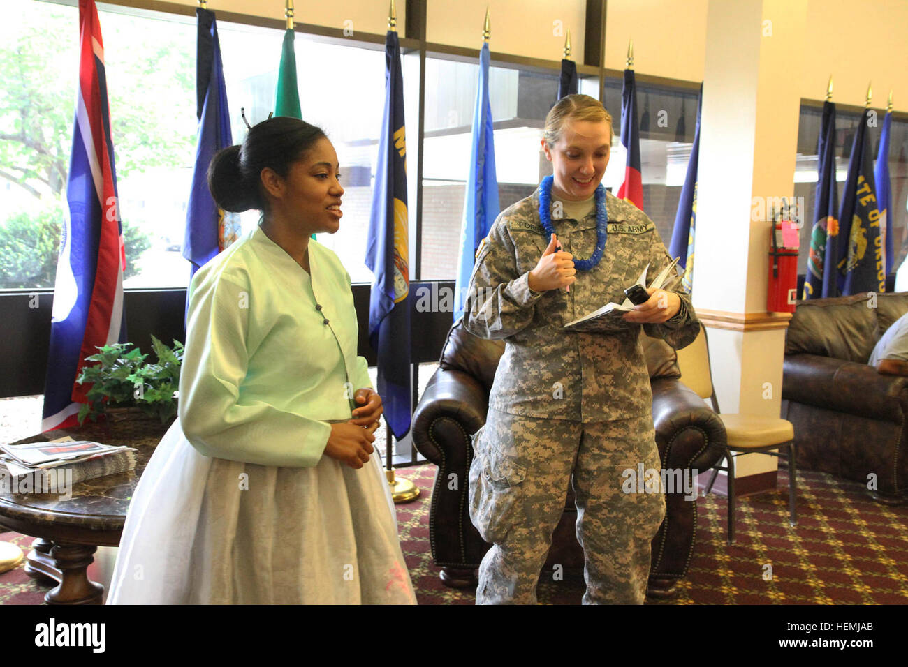 Sgt. Katherine Forbes of the Indiana Army National Guard's 120th Public