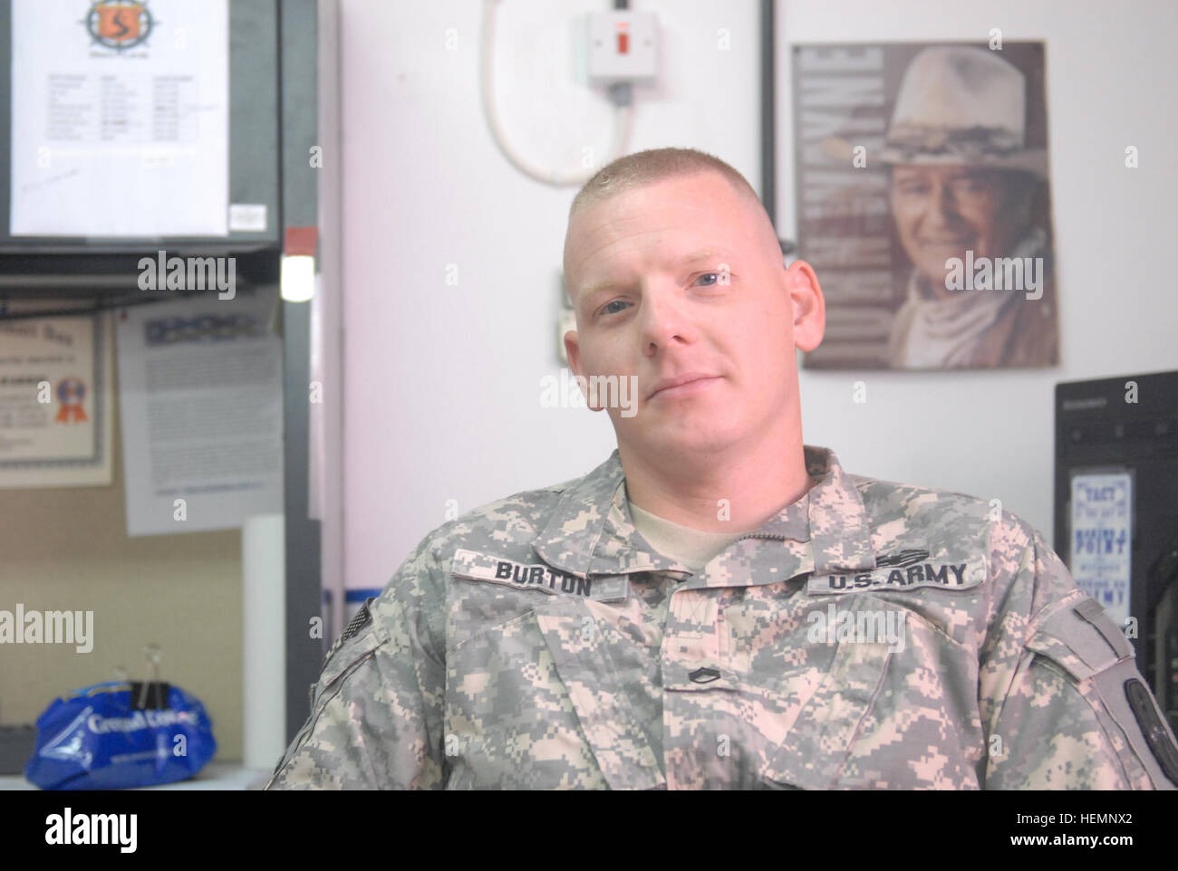 Staff Sgt. Benjamin A. Burton, the Standard Army Maintenance System