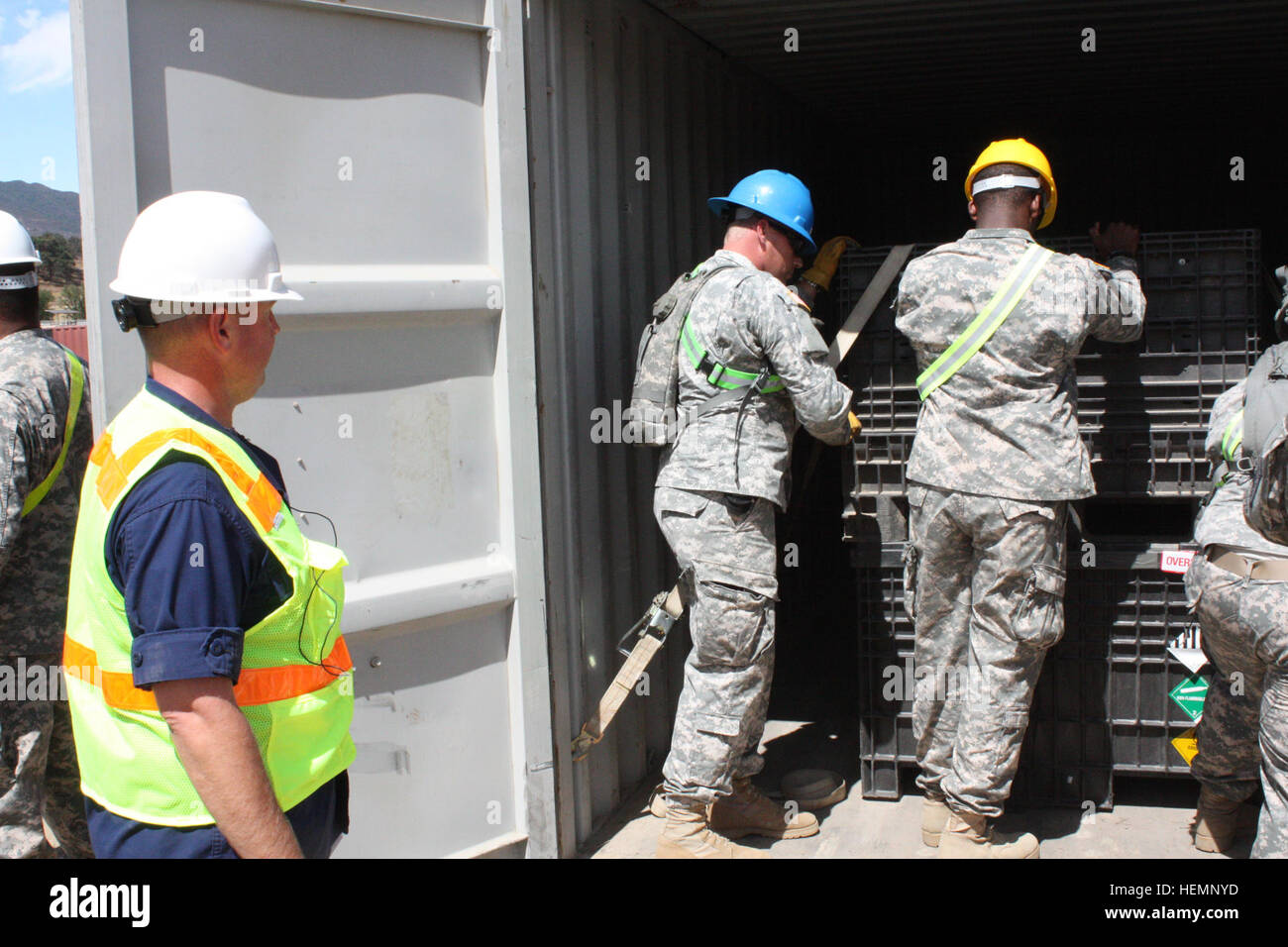Container inspection training and assistance team hi-res stock ...