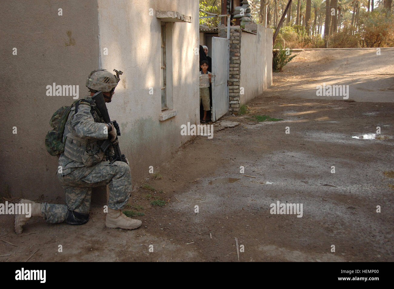 U.S. Army Private 1st Class Henry Krighuan from 3rd Platoon, Alpha