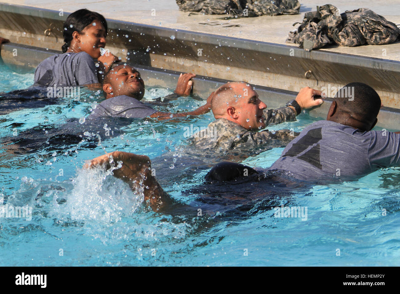 U.S. Army Sgt. Steven Lisowsky, second from right, teaches Soldiers ...