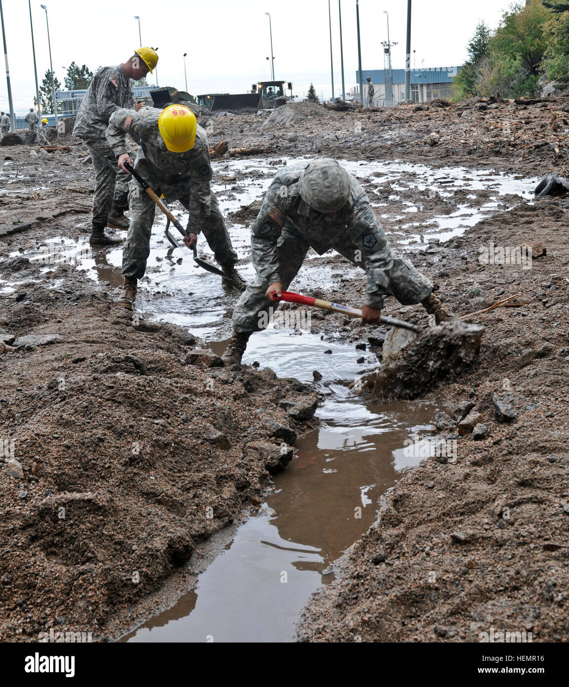 U.S. Army engineers from the 615th Engineer Company, 52nd Engineer ...