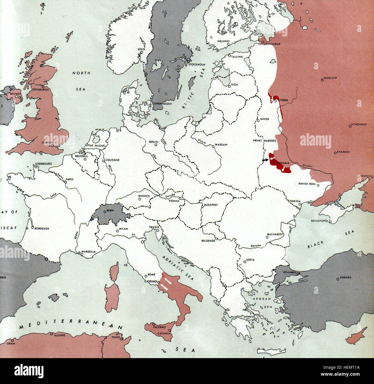 Ww2 map germany hi-res stock photography and images - Alamy