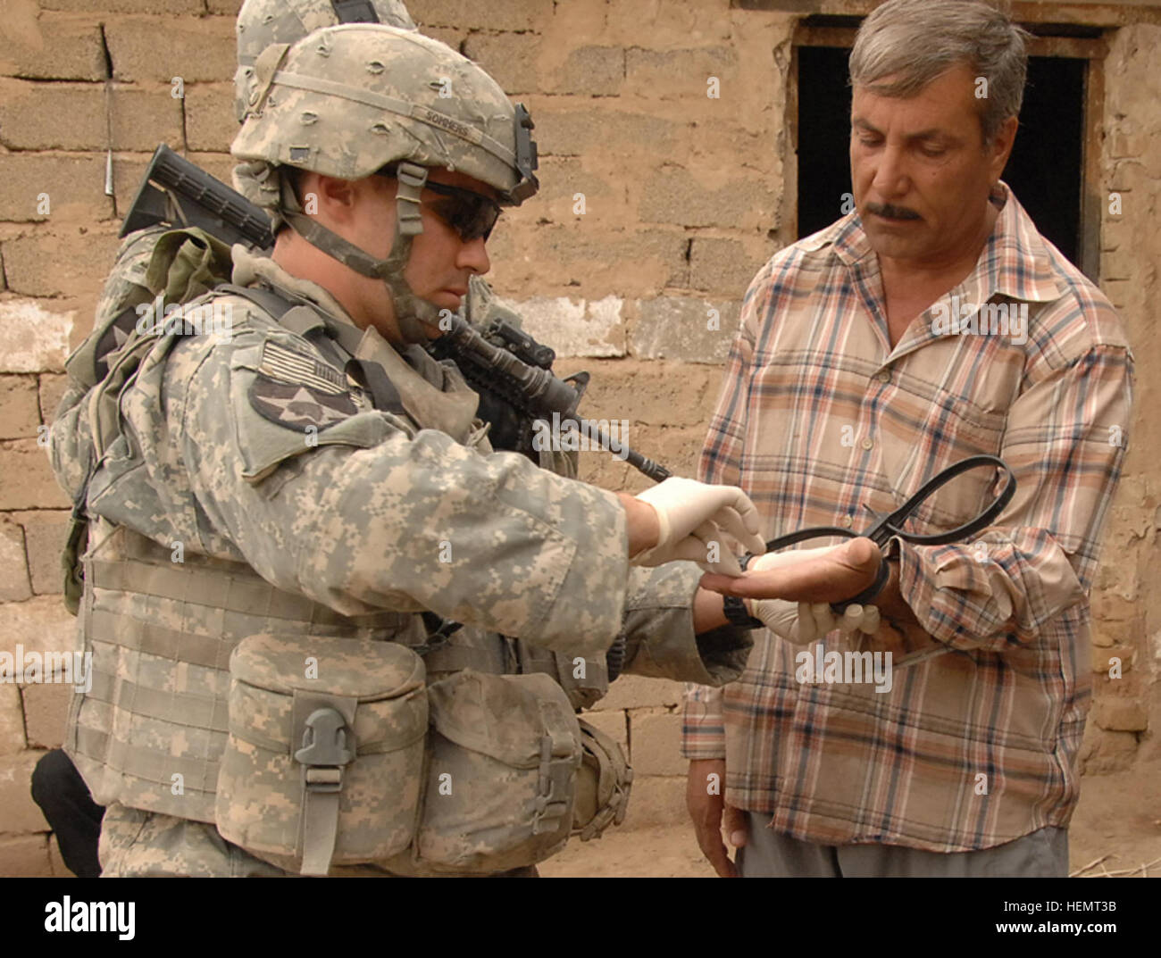 A U.S. Army Soldier from Alpha Company, 1st Battalion, 38th Infantry ...