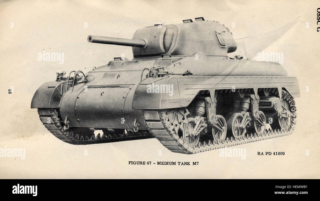 M7 Medium Tank Stock Photo - Alamy