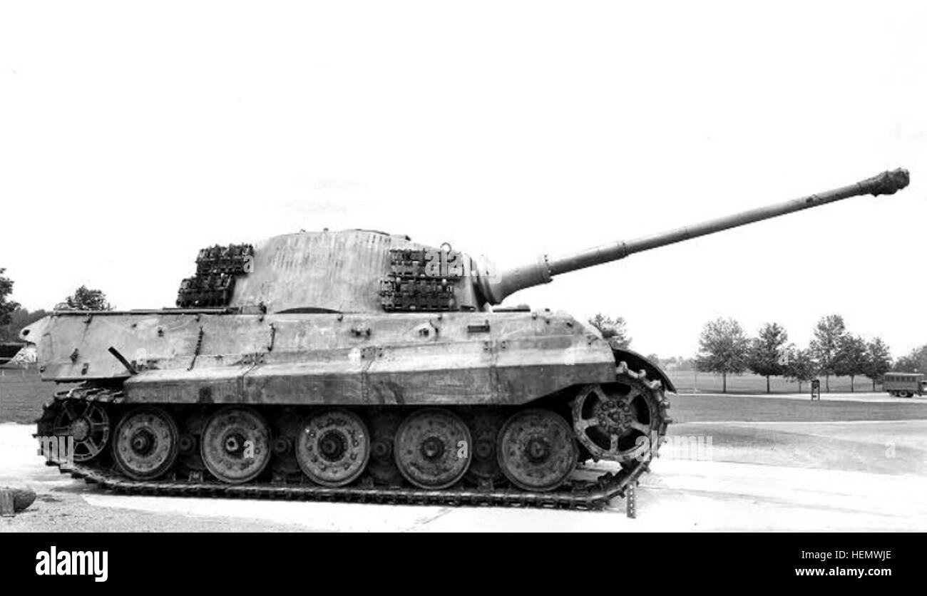 Panzerkampfwagen VI Ausf B tank on display c1945 Stock Photo Alamy