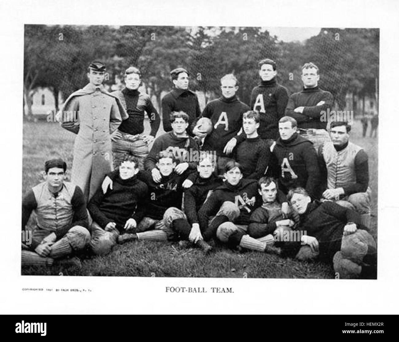 USMA Football Team 1898 Stock Photo Alamy