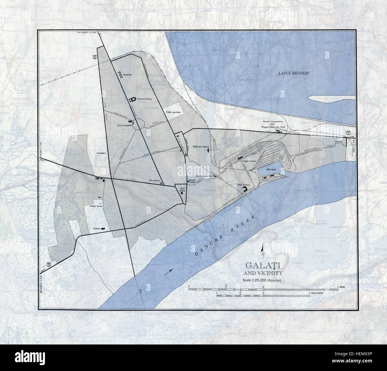 Galatz Map Galati map hi-res stock photography and images - Alamy