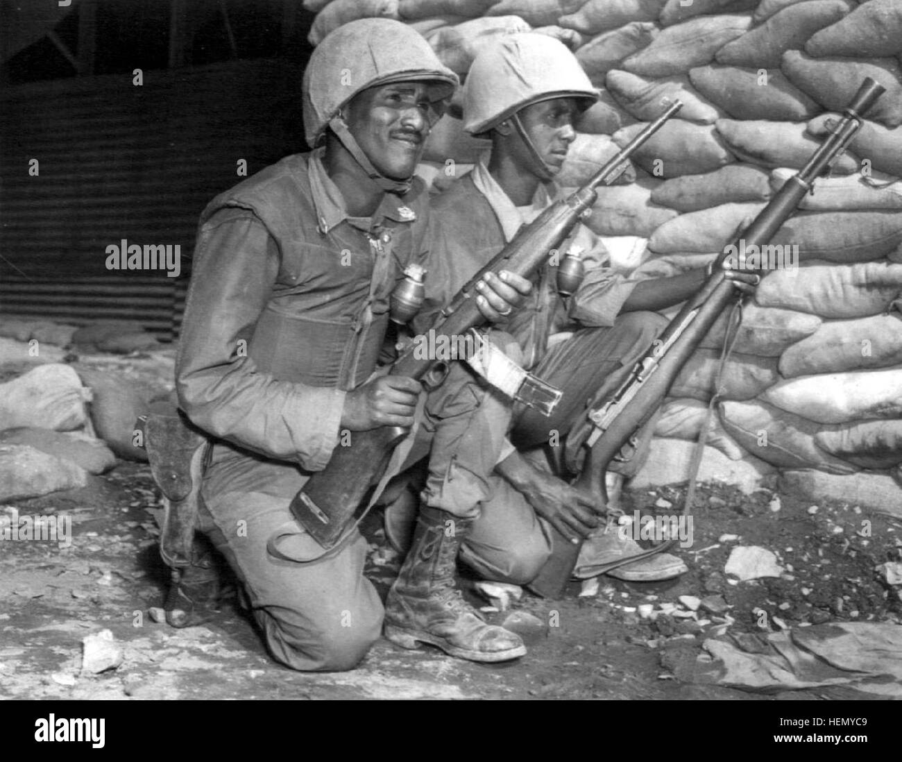 Ethiopian Soldiers Korean War Stock Photo