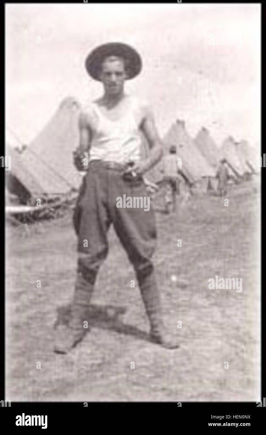 Trainee posing at Camp Edwards Stock Photo Alamy