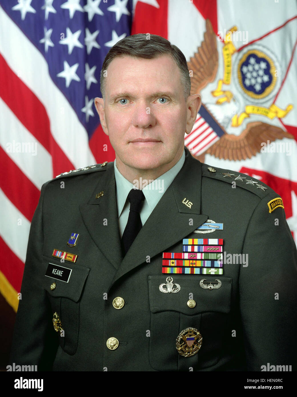 Portrait of U.S. Army Gen. John M. Keane, (Uncovered), Vice Chief of