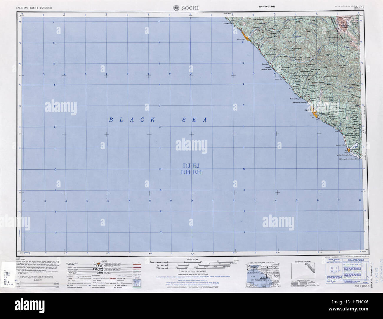 Sochi map hi-res stock photography and images - Alamy