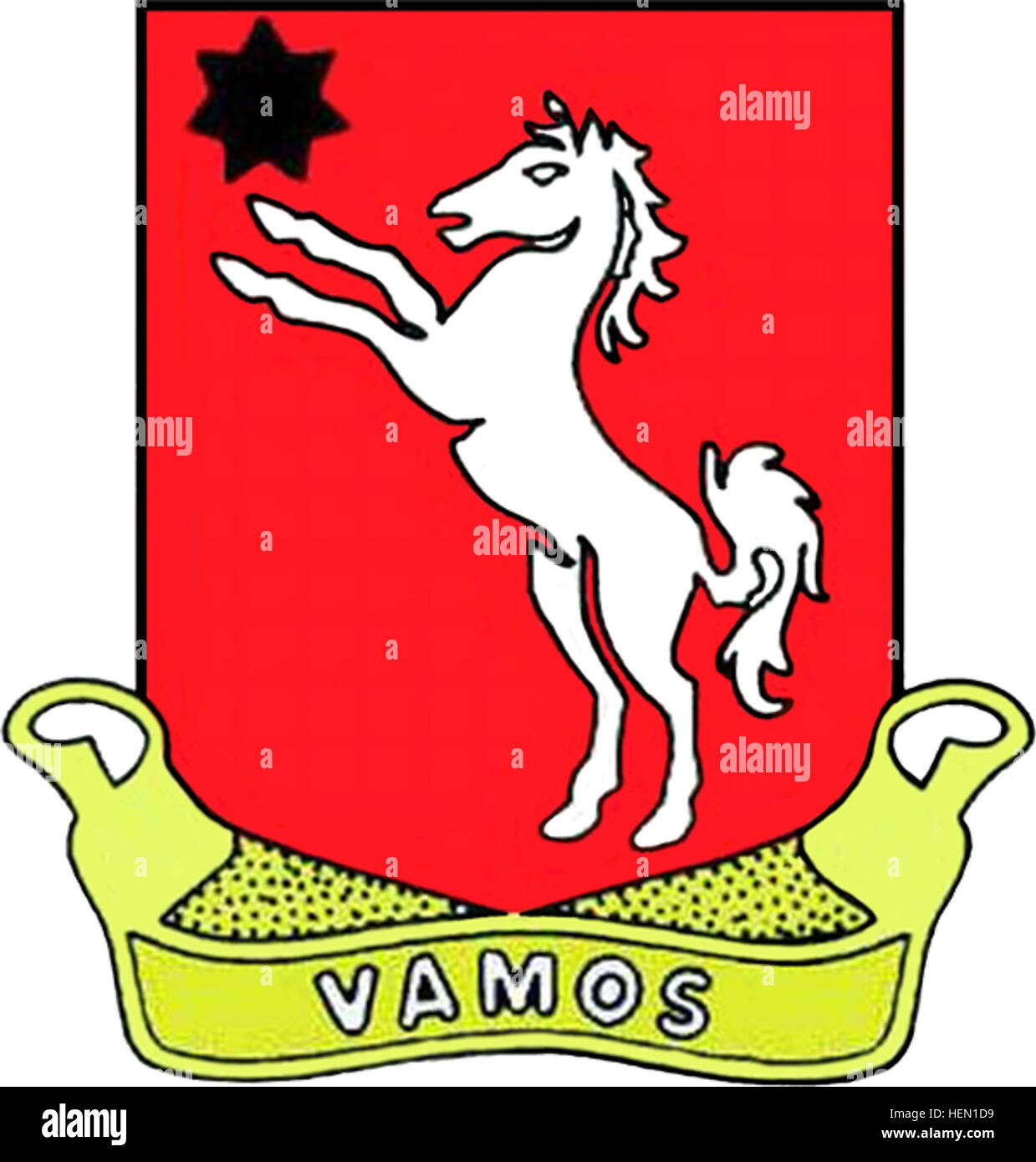 The 27th Cavalry Regiment's Distinctive Unit Insignia represents the ...