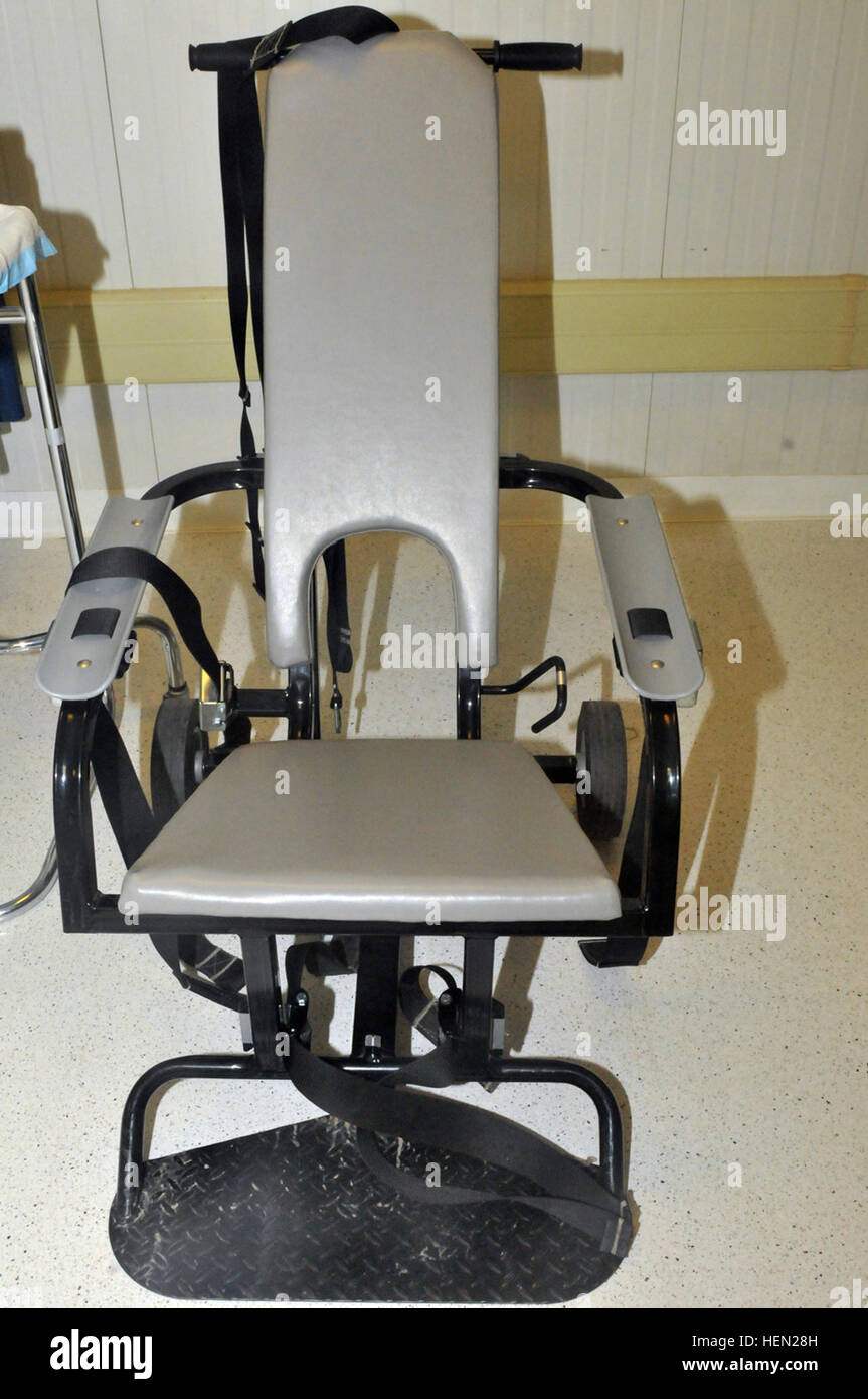 Guantanamo force feeding restraint chair 2013 b Stock Photo Alamy