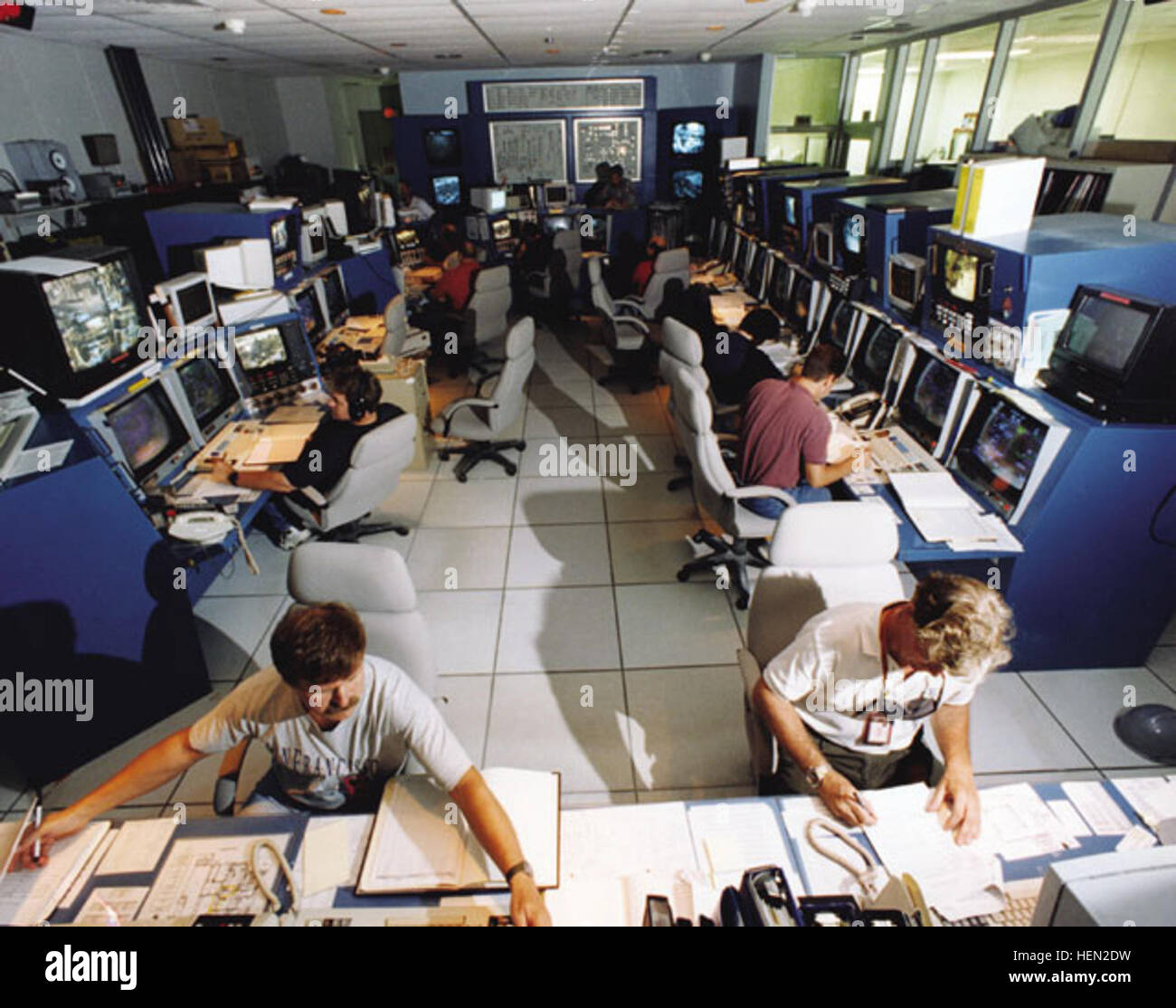 JACADS computer control room Stock Photo - Alamy
