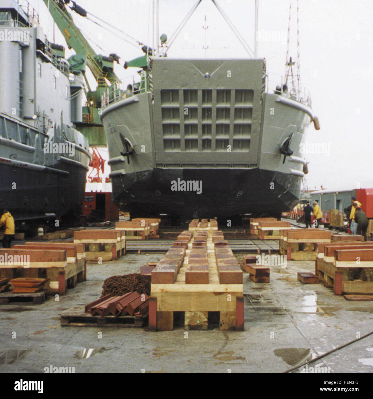 Lcu Ramp Down Two LCU 2000 loaded as deck cargo on the Strong Virginian Stock Photo ...