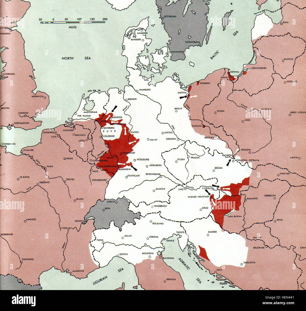 German September Program Map The 1945-04-01 German World War II Battlefront Atlas provides maps and ...