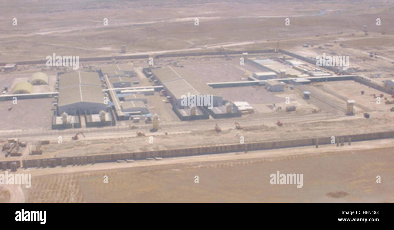Aerial view of the new Bagram Theater Internment Facility -b Stock ...