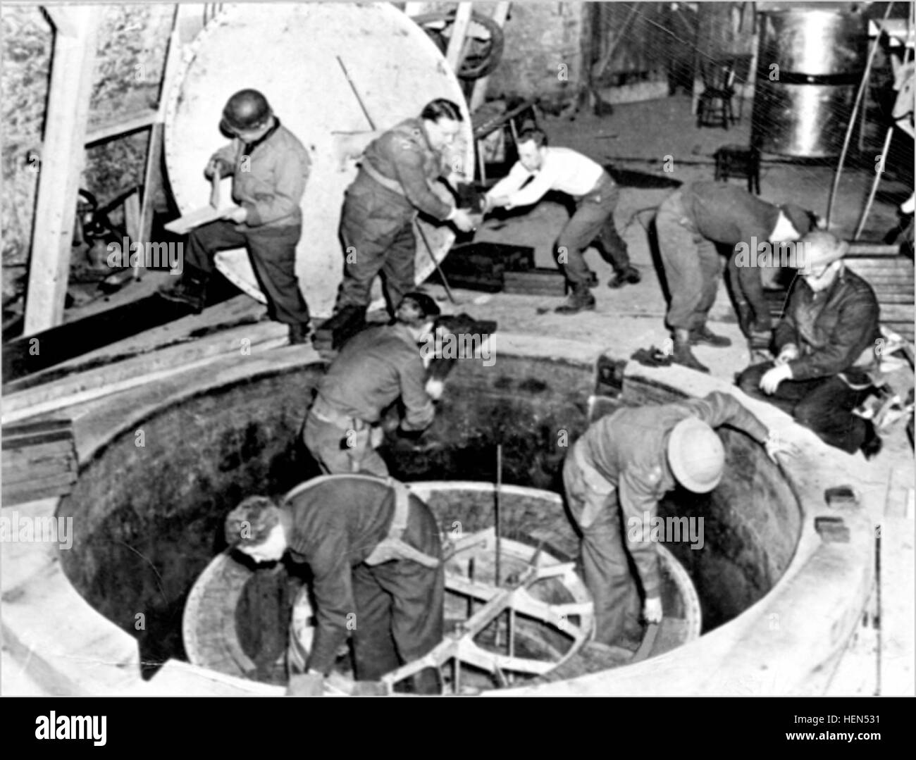 German Experimental Pile Haigerloch April 19452 Stock Photo Alamy