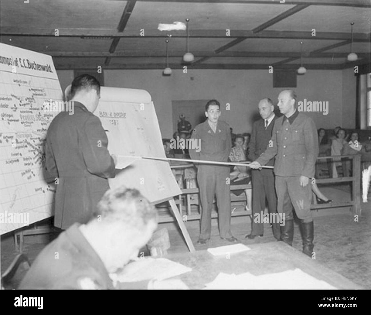 Werner Greunuss at Buchenwald Trial Stock Photo