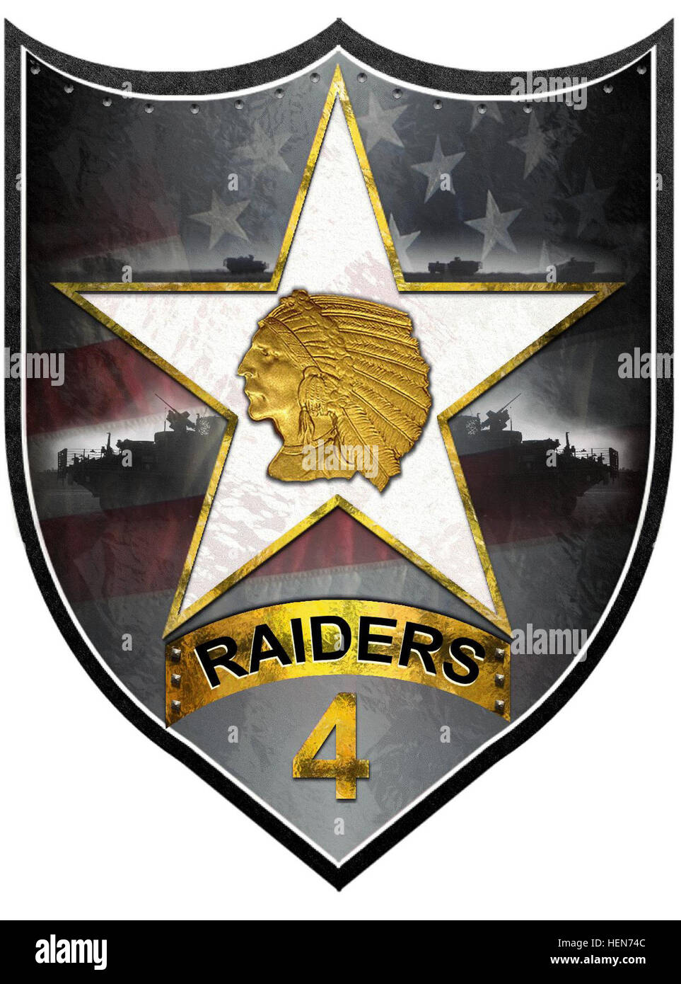 The 4-2 SHIELD 2008 unit flag represents the 4th Battalion, 2nd ...