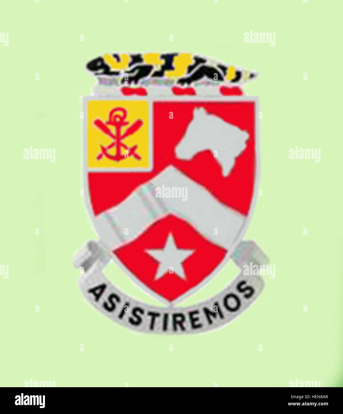 The 9th Engineer Battalion badge displaying unit insignia, representing ...