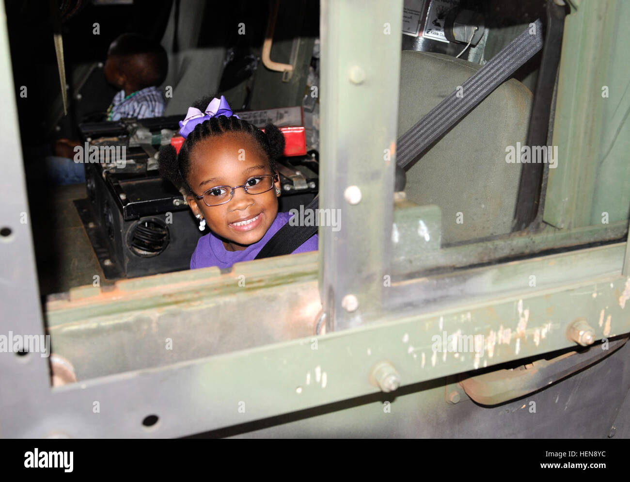 Janiya Patterson, age 4, daughter of Sgt. 1st Class Paul Patterson, S-2 ...