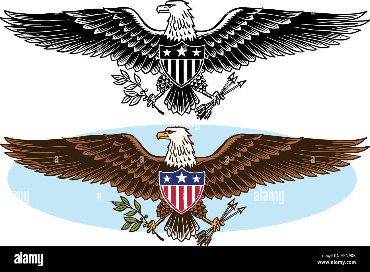 INDI American Eagle Vector Logo