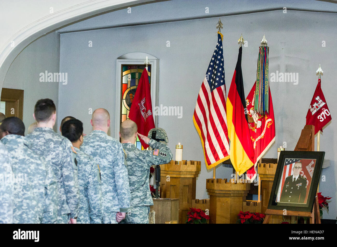 Soldiers and civilians rendered final honors to a combat engineer from ...