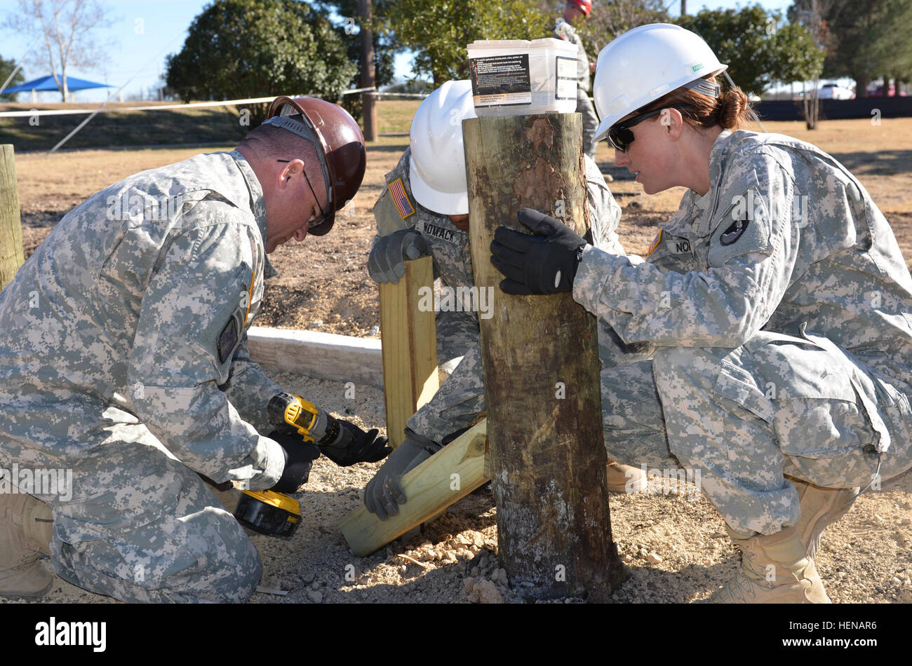 Engineer Obstacles Soldiers from the 104th Engineer Company, 62nd Engineer Battalion ...