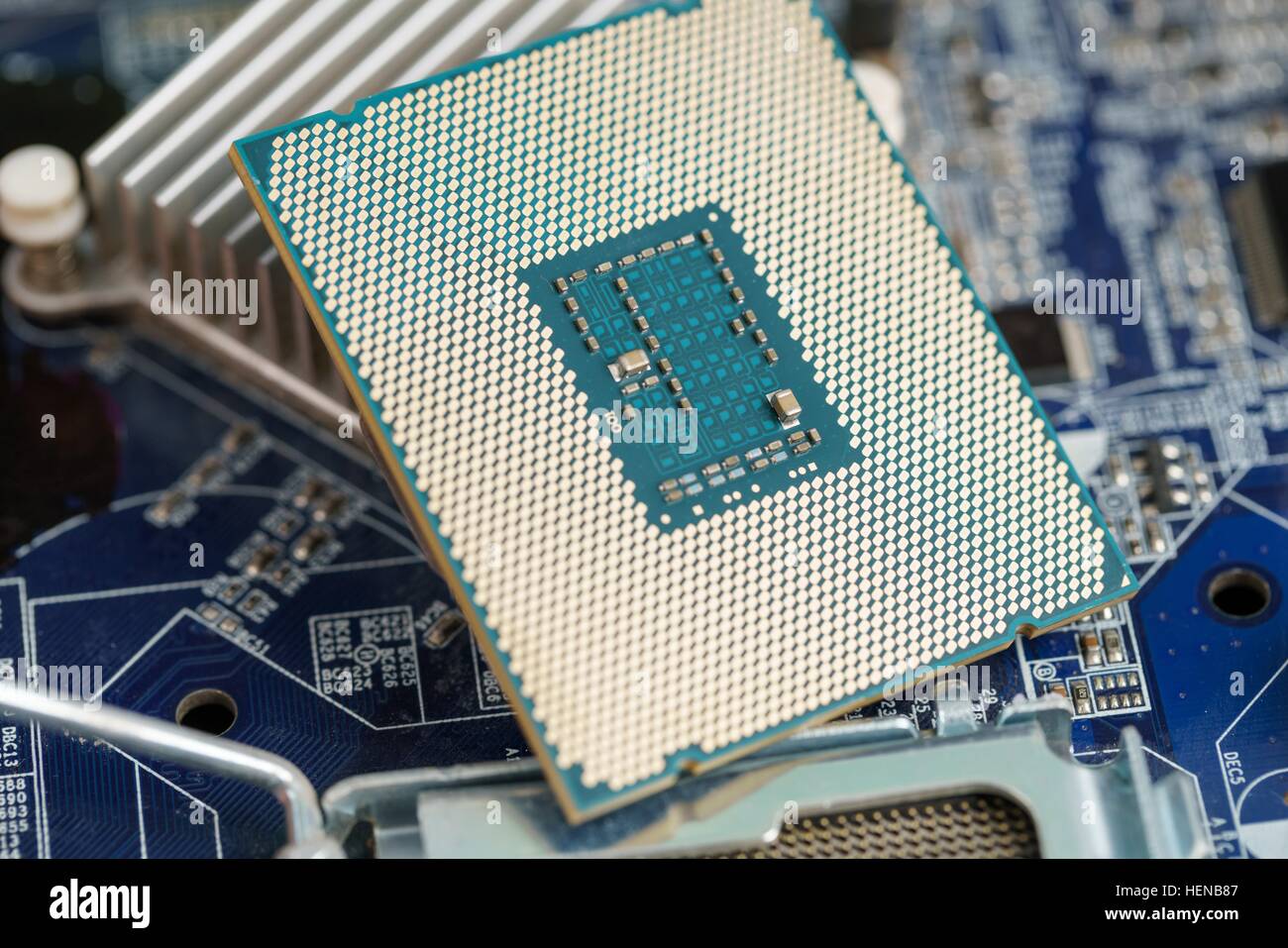 Computer hardware, motherboard Stock Photo Alamy