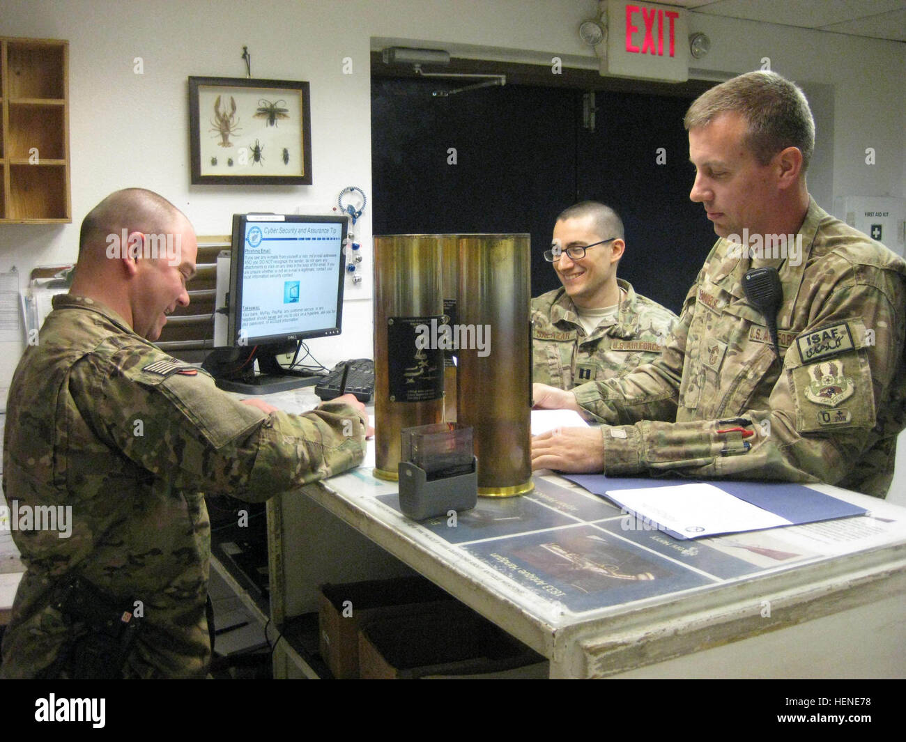 u s army sgt joshua trulson a customs clearance agent with the customs agent