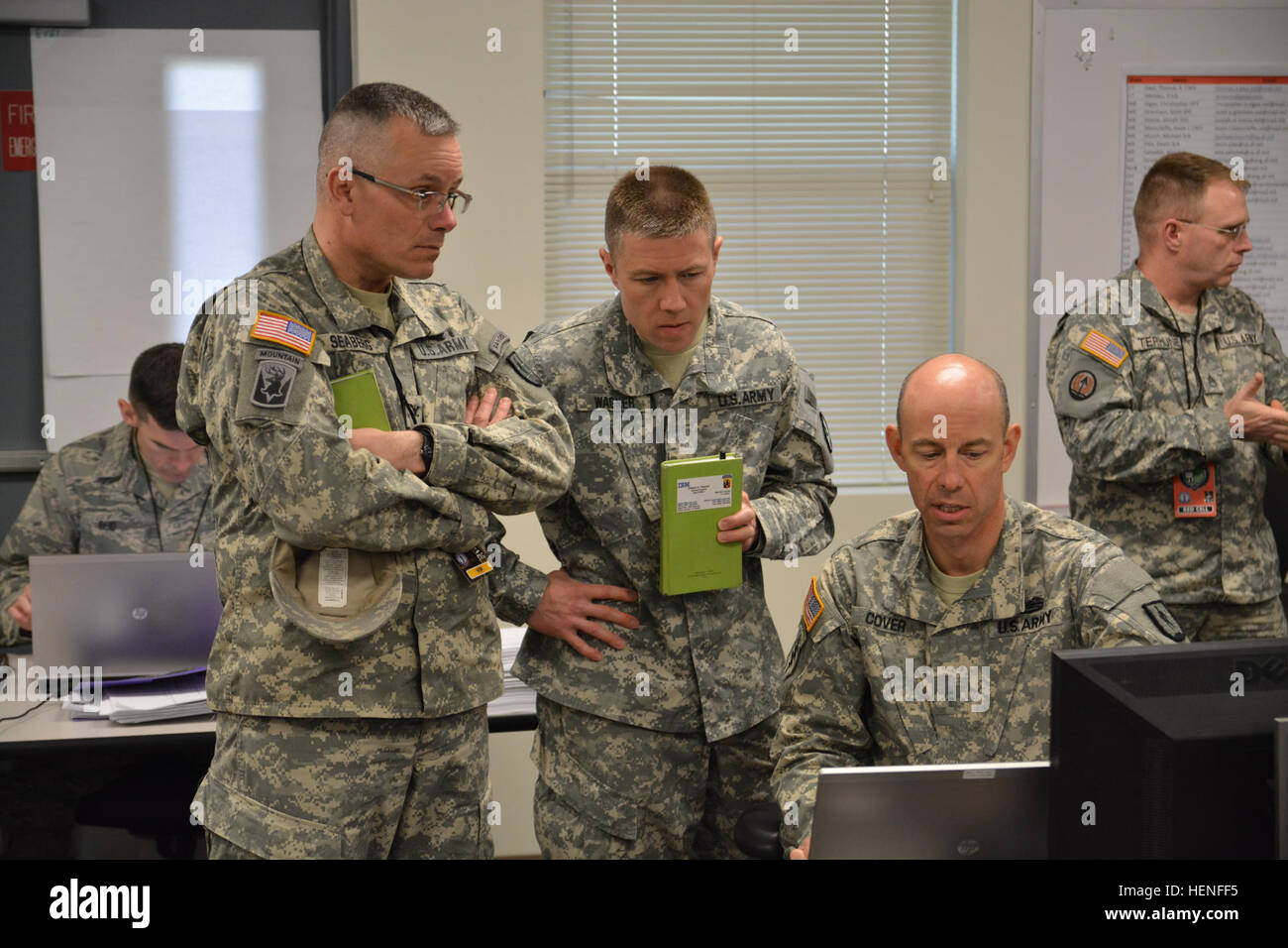 Right to left) Chief Warrant Officer 2 Christopher P. Covey with