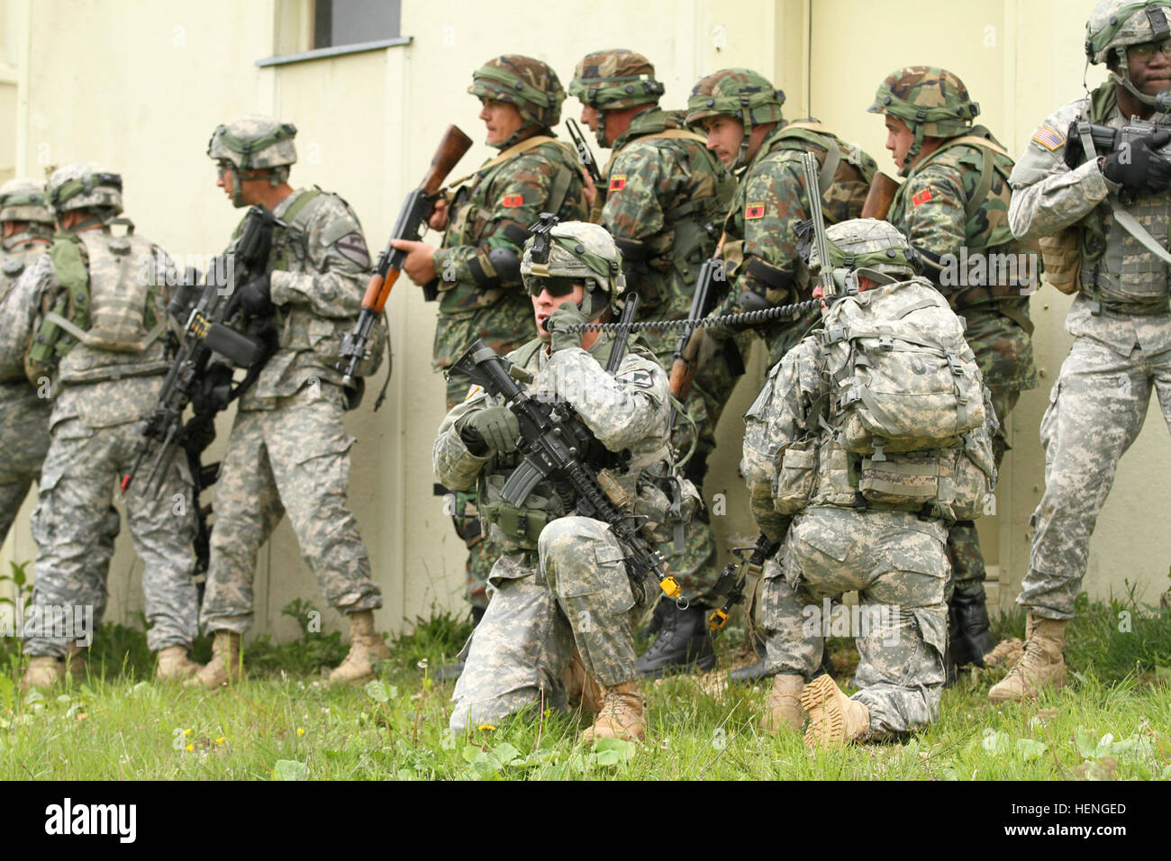 Soldiers from Company B, 2nd Battalion, 5th Cavalry Regiment, 1st ...