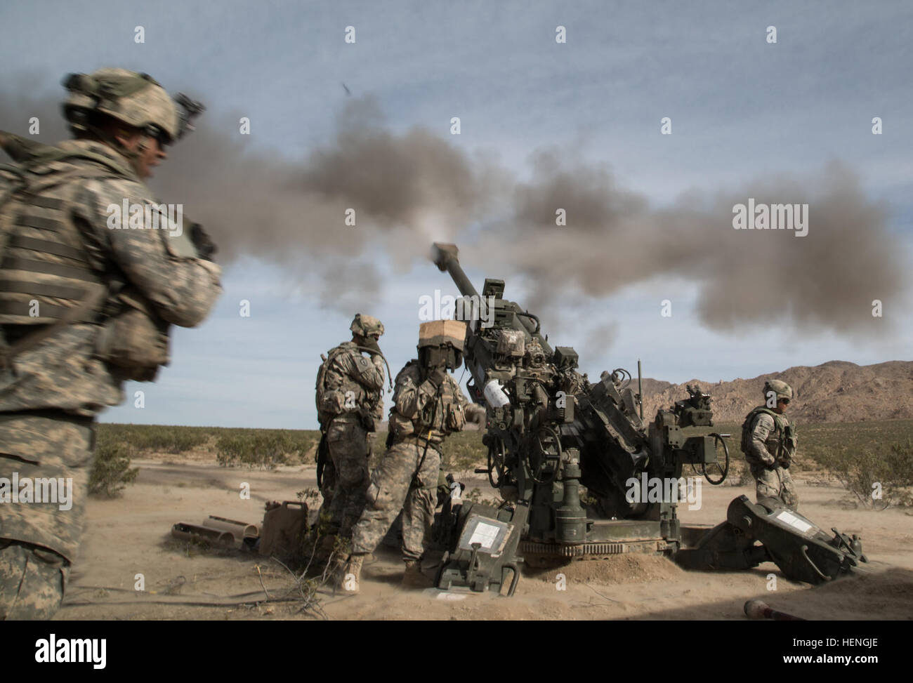 FORT IRWIN, Calif. – A U.S. Army Soldier, assigned to Charlie Troop ...