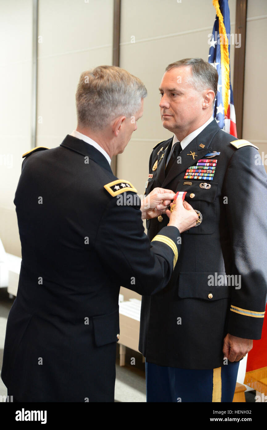 Lt. Gen. Donald Campbell Jr. pins the Distinguished Service Medal upon ...