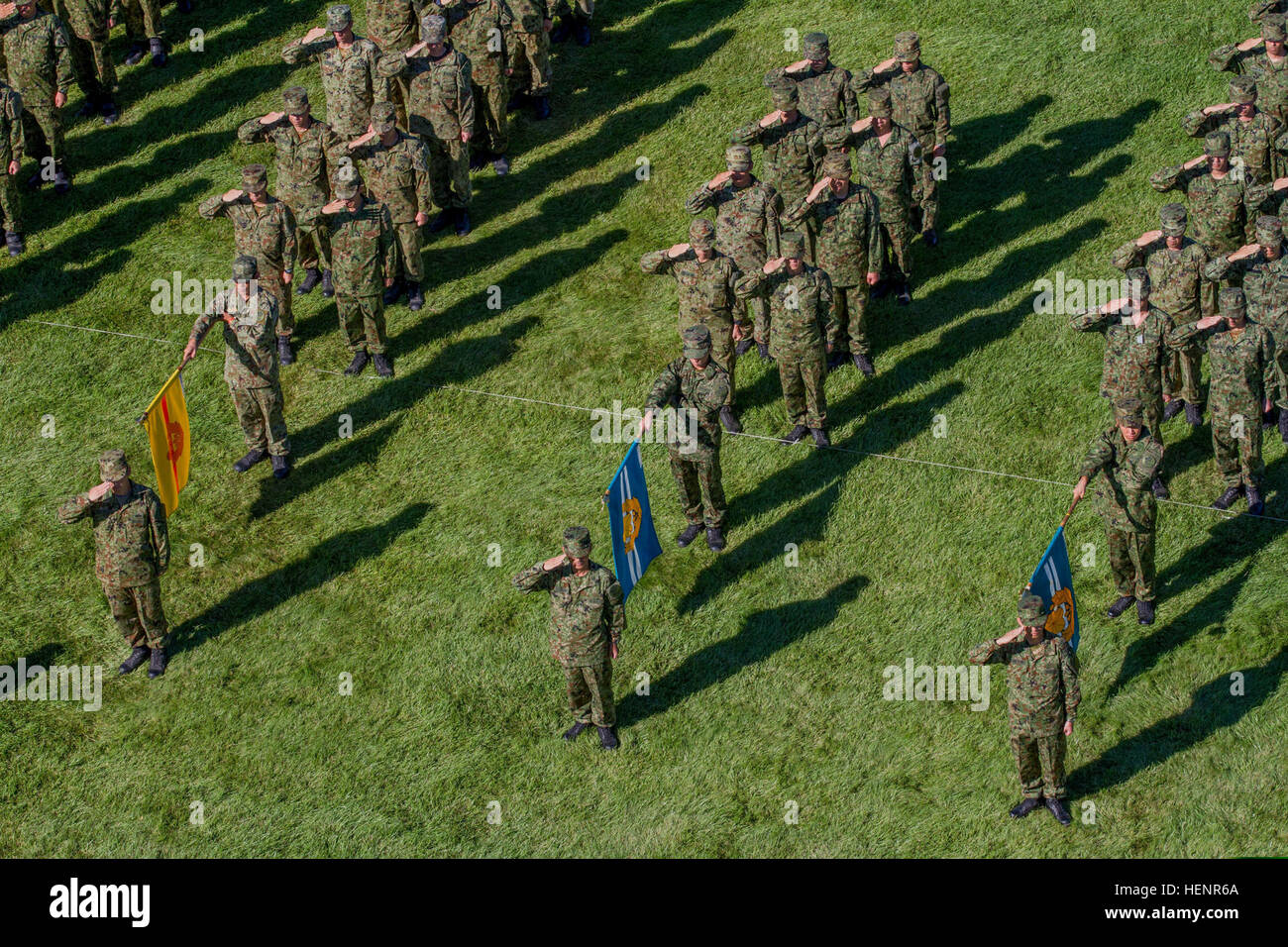 Members of the Japan Ground Self Defense Force participate in the