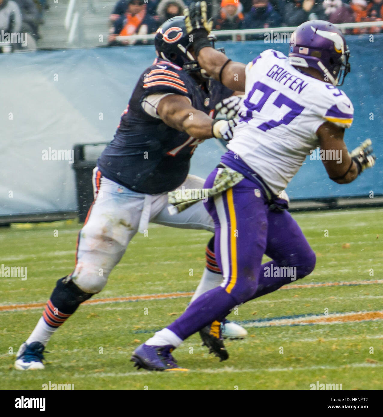 Big Red One Soldiers Reenlist at Chicago Bears Veterans Day game