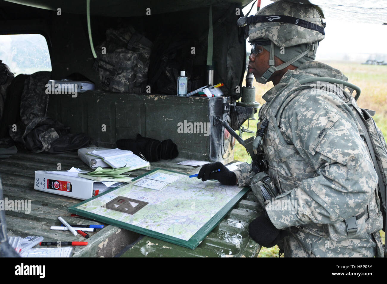 Dragoon troopers assigned to Charlie Battery, Field Artillery Squadron